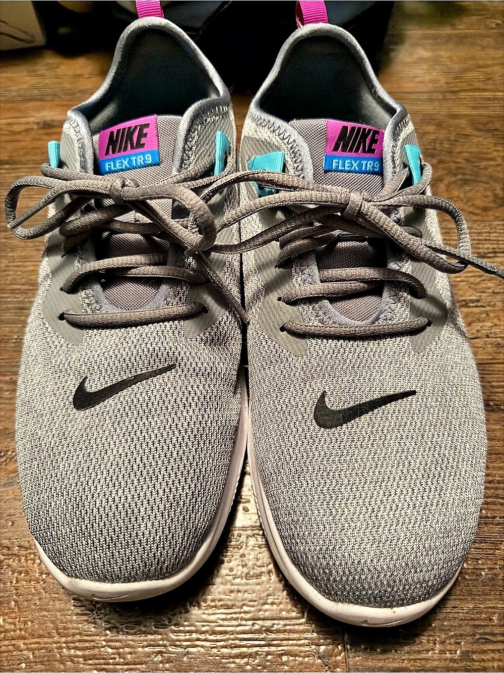 Nike Flex RN 9 Sneakers Gray & Black US 9.5